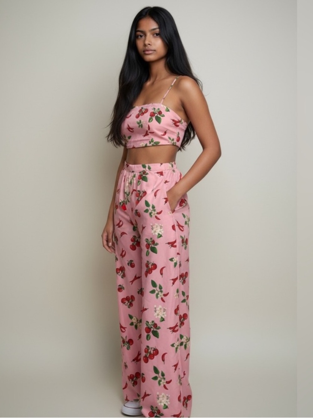 Sweet & Spicy Adorable 2 piece set with matching scrunchie